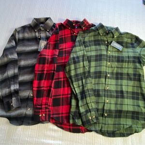 BOCA CLASSICS 3 Men’s Small Plaid Flannel Shirts